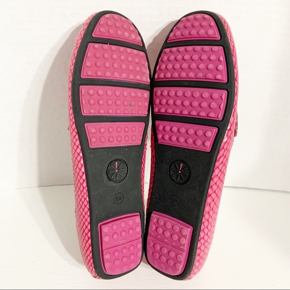 Isaac Mizrahi Live! Alison Leather Snakeskin Embossed Slip On Loafer Moccasin 🩷 - Picture 9 of 11